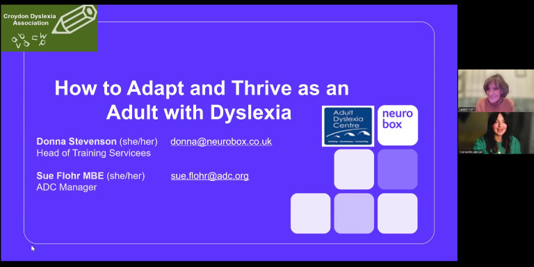 How to Adapt and Thrive as an Adult with Dyslexia poster