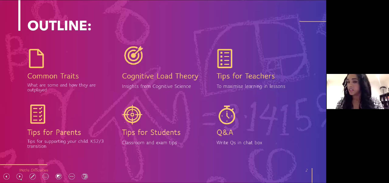 Difficulties with Maths poster