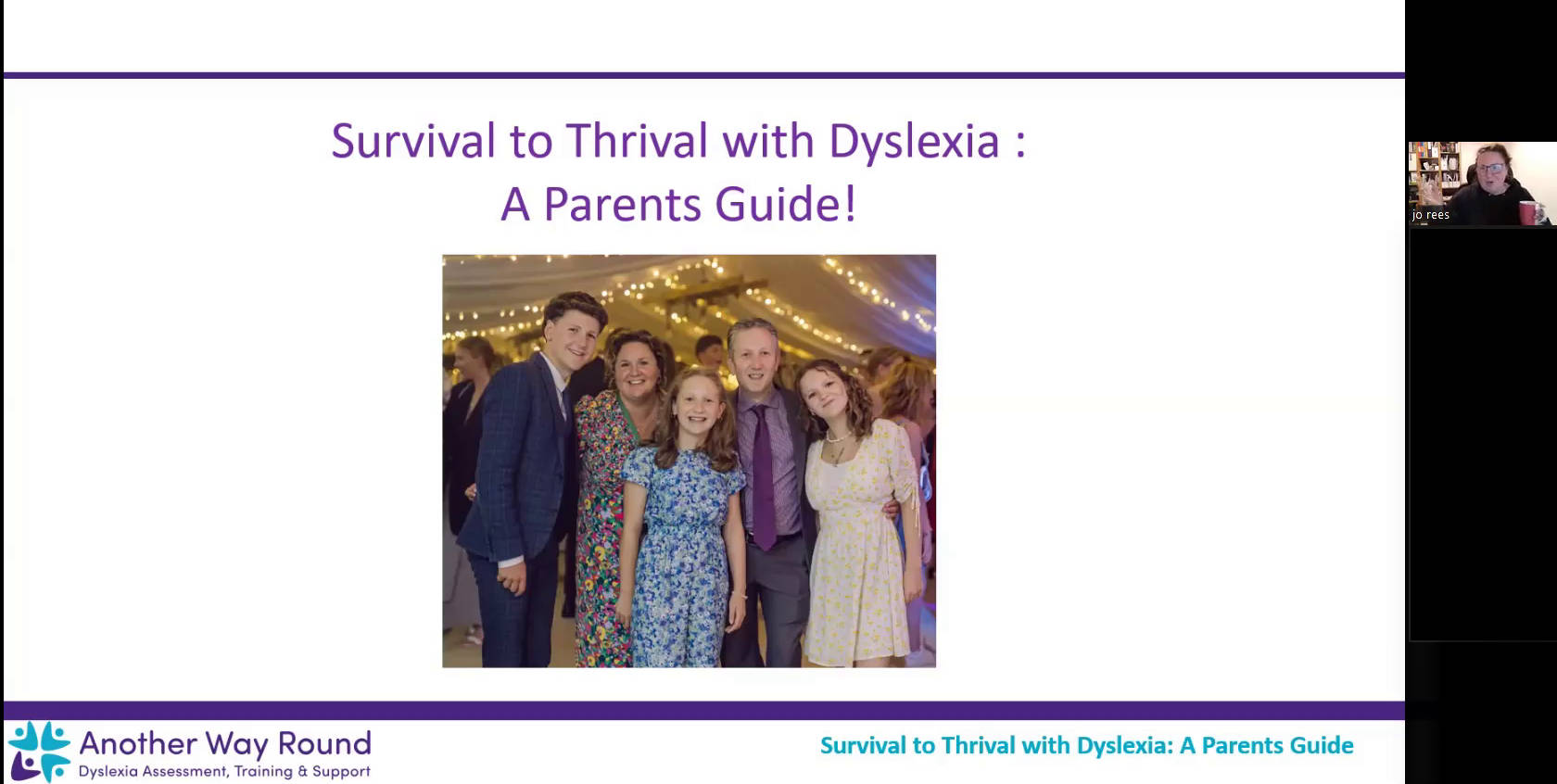 From Survival to Thrival with Dyslexia: A Parent's Guide, with Jo Rees poster